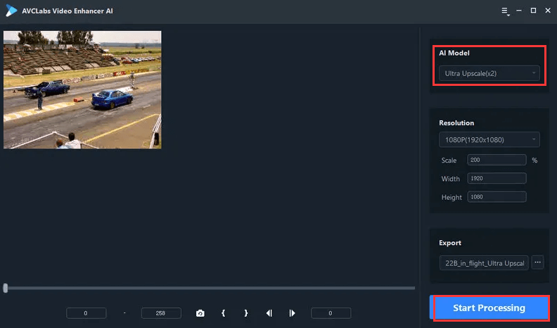 AVCLab Video Enhancer AI を使用してビデオ解像度を改善する