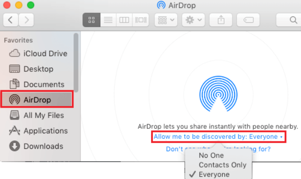 AirDropを介してiPhoneからコンピュータに本を転送する