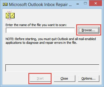 Outlookが応答しないエラーを修正するためにPSTファイルを修正する