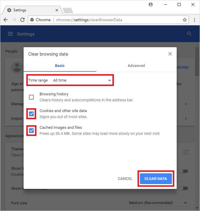 Chrome データをクリアして Loom が動作しない問題を解決する