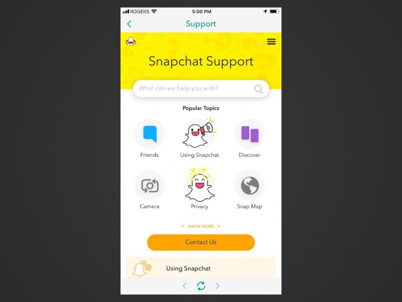Snapchat サポート チームに連絡して、iPhone 上で削除された Snapchat 写真を復元する