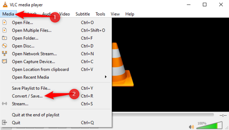 VLC を使用してビデオをオーディオに変換する