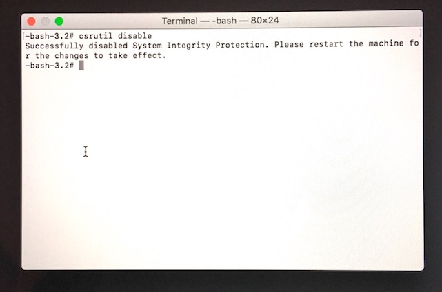 Mac でシステム整合性保護 (SIP) をオフにする