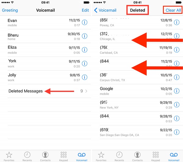 Verizon ユーザーの iPhone でボイスメールを削除する方法