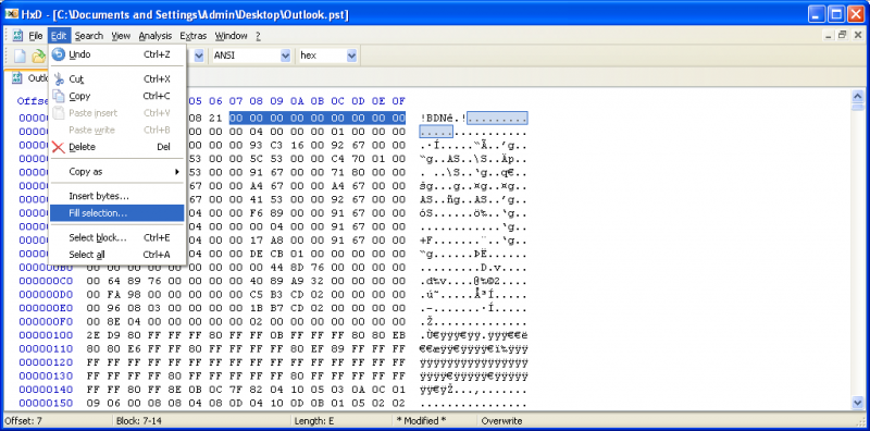 Outlookで削除されたPSTファイルを回復するためのXNUMX進エディタ