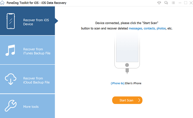 FoneDog iOSデータ復旧を使用してiPhoneからMacに連絡先をインポートする方法