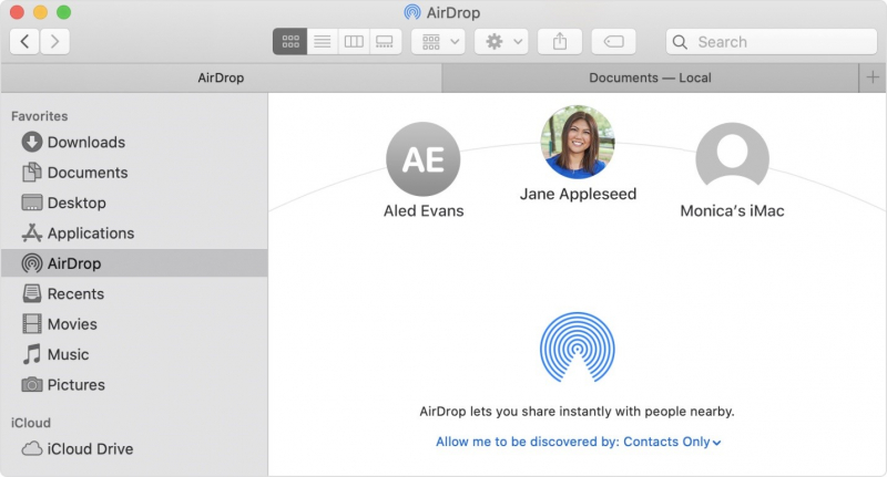 AirDrop を使用して iPhone GIF を Mac に転送する