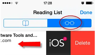iPad/iPhone で Safari のリーディング リストのアイテムをクリアする方法
