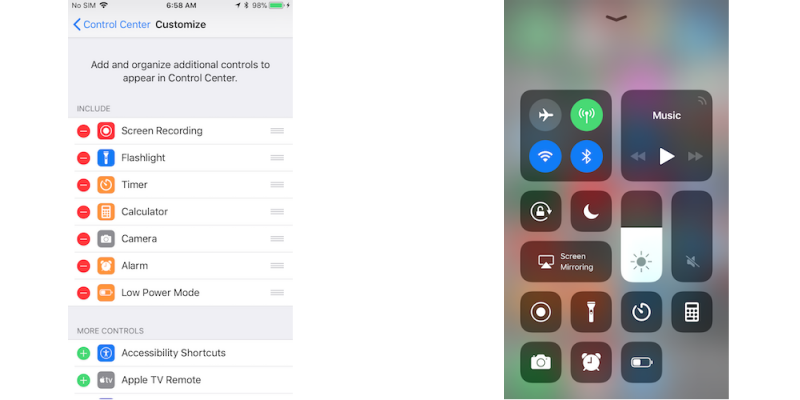 Snapchat ビデオを保存する 内蔵の iPhone スクリーン レコーダーを使用する