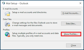 Outlookが応答しないエラーを修正するための新しいプロファイルを作成する