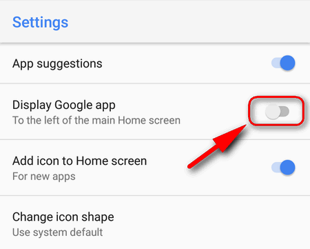 Androidでgoogle検索バーを削除する方法