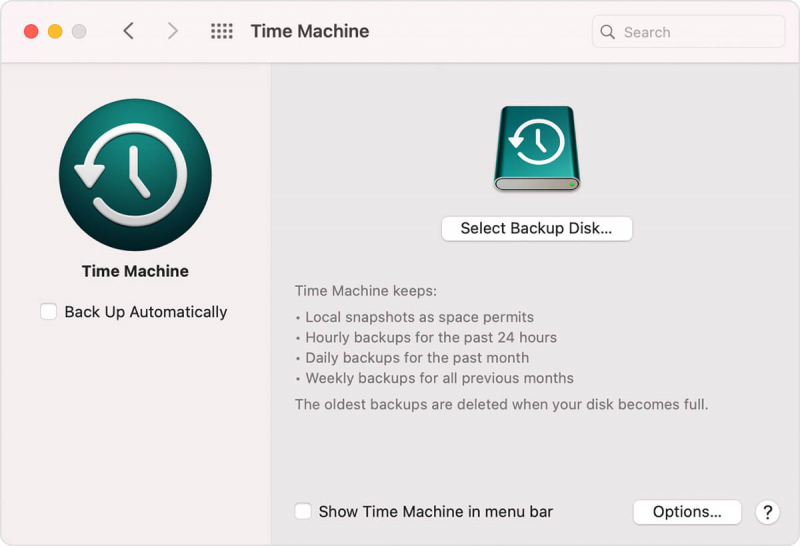 Time Machine で削除されたファイルを Mac で復元する