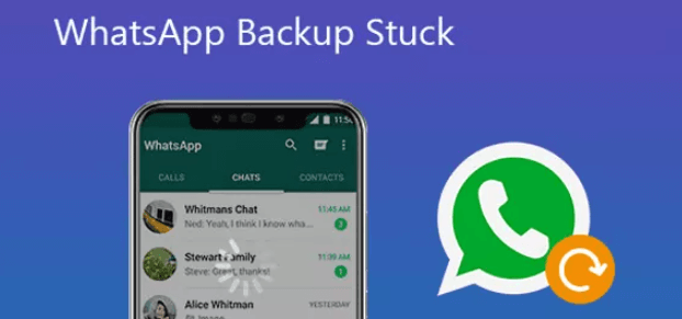 WhatsApp バックアップが 0% で止まっている