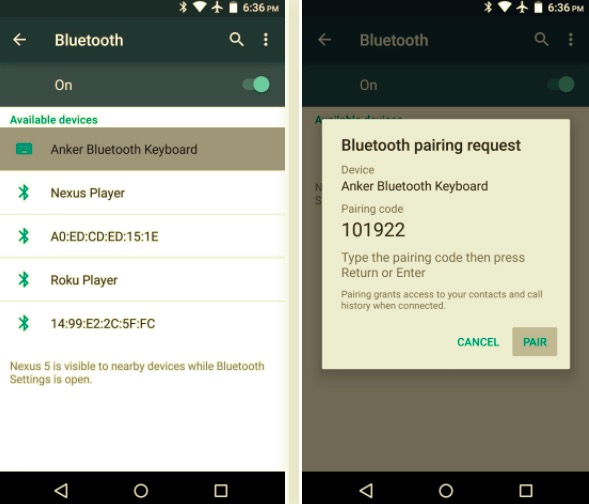 Bluetoothを使用してAndroidからAndroidに写真を転送する