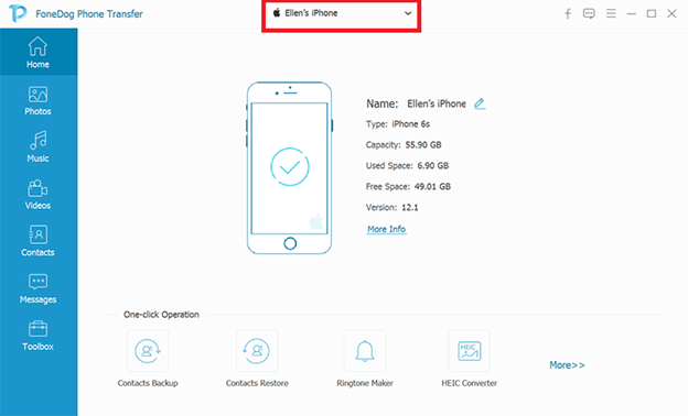 FoneDog Phone Transferを使用してiPhoneをMacに接続する