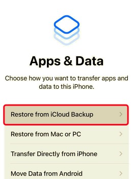 iCloudバックアップを介してiPhoneからiPhoneにアプリを転送する