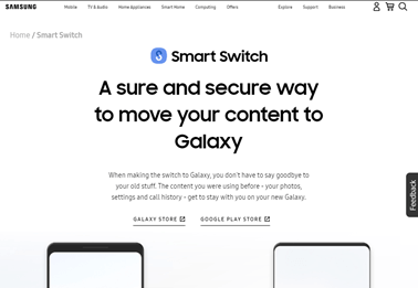 Samsung SmartSwitchを使用して写真を新しいS8Plusに切り替える