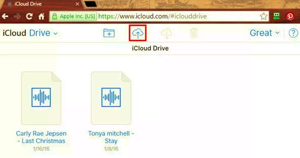 iCloudを使用してiPadに音楽を転送する