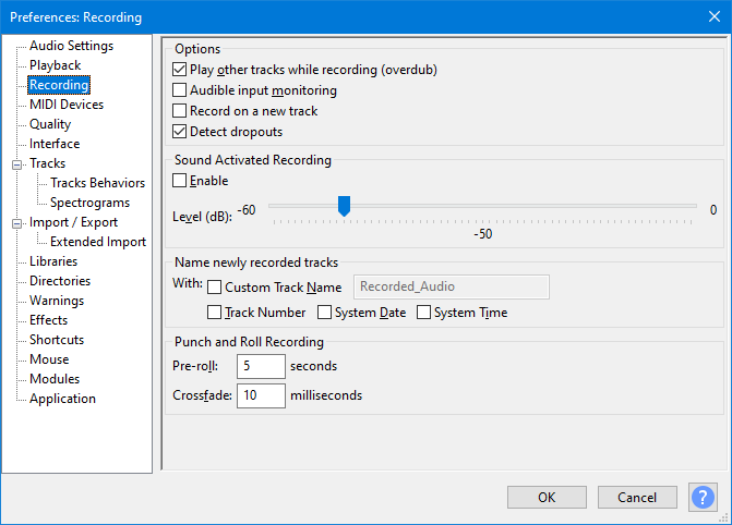 「Audacity が記録できない」問題を修正する方法に関するその他の解決策 - Audacity の記録設定を調整する