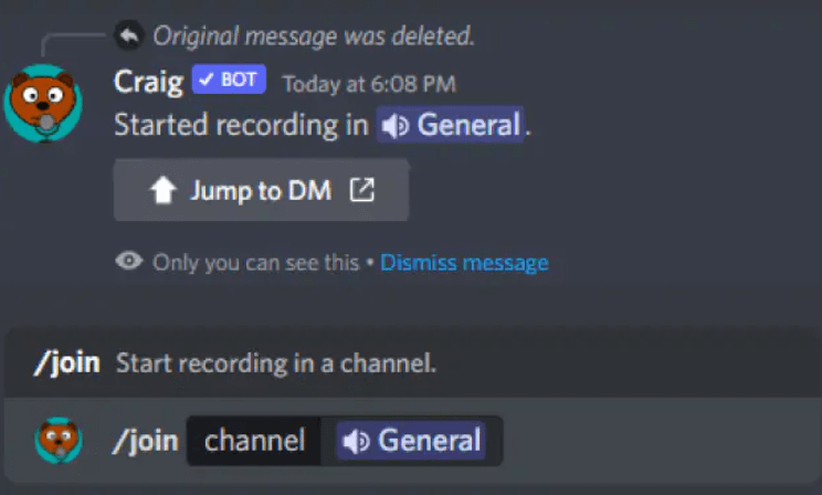 Craig Bot 経由で電話で Discord 通話を録音する