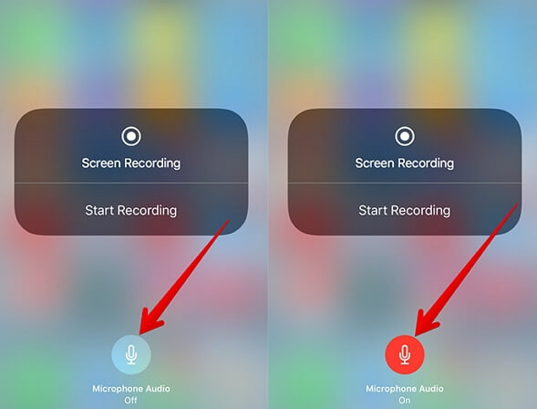 内蔵レコーダーを使用してiPhoneでサウンド付き画面録画する