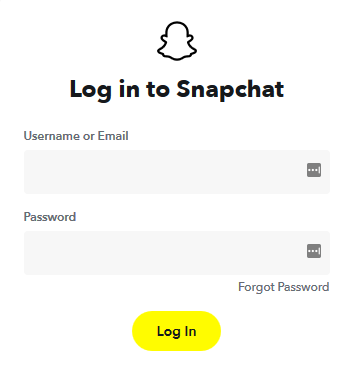 アカウントにサインインして、Snapchat アカウントのロックを解除します