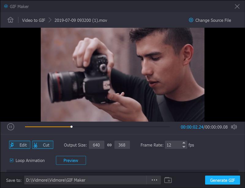 Vidmore Video Converter を使用してビデオを GIF にクロップする