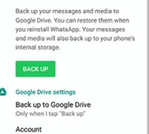 WhatsAppの会話をGoogleドライブに保存する