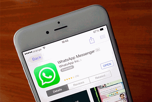 アップデートWhatsapp on Iphone