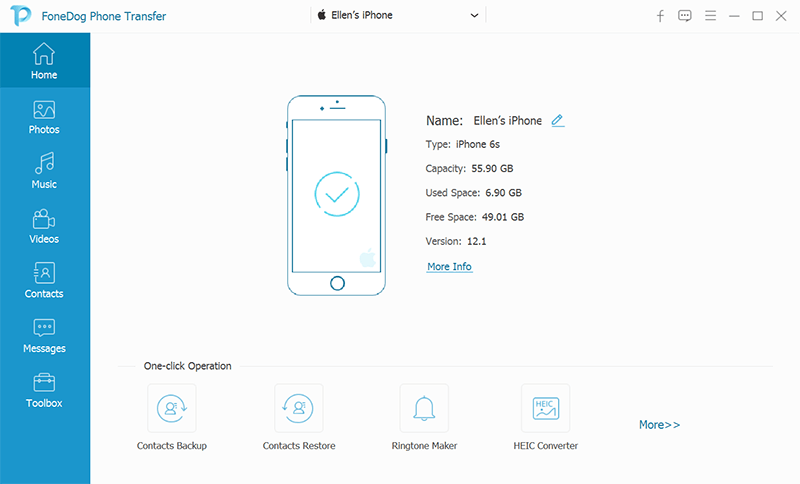 FoneDog Phone TransferをダウンロードしてiPadを接続